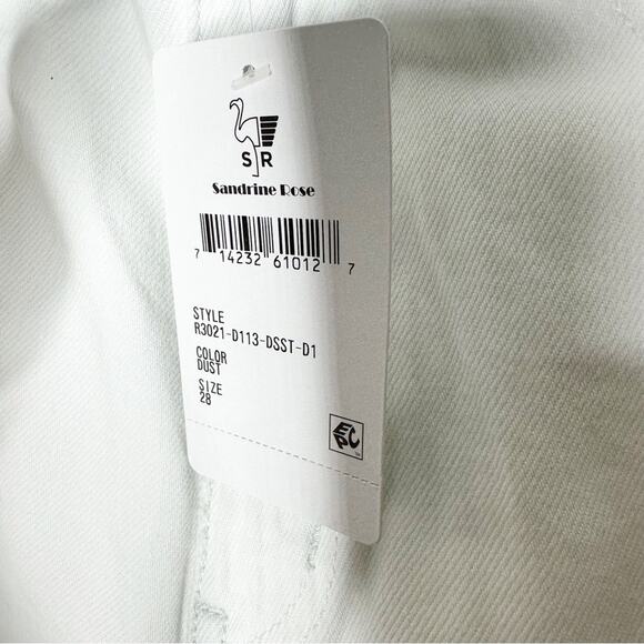 SANDRINE ROSE Wide Curve Leg Jeans White NWT in Size 28 - Picture 5 of 6